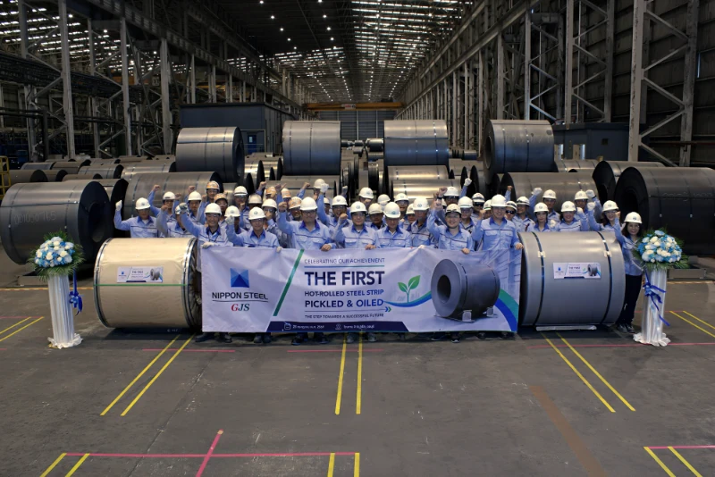G J Steel Holds HRC Pickled & Oiled Coil Handover Ceremony